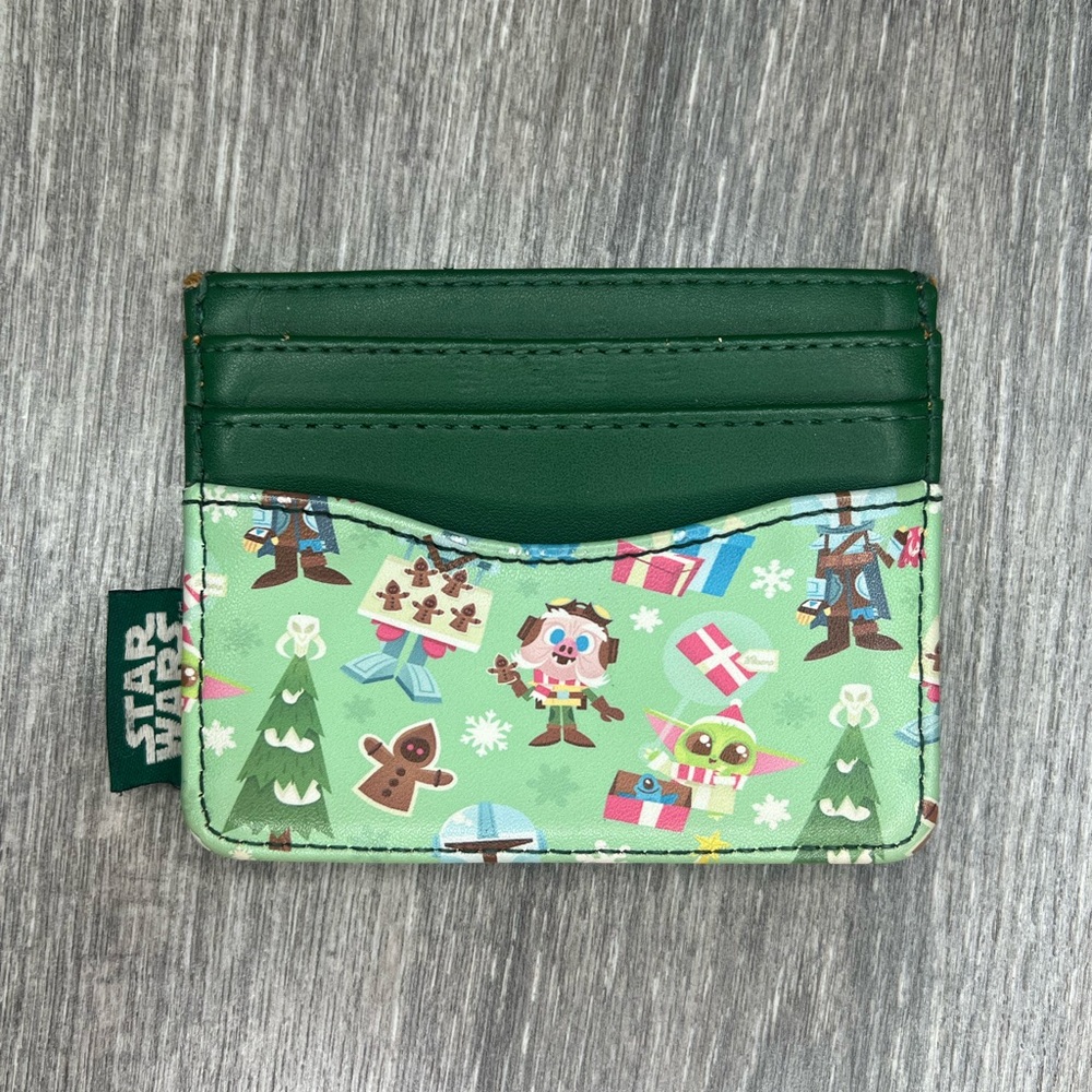 Loungefly Star Wars The Mandalorian Chibi Holidays cardholder